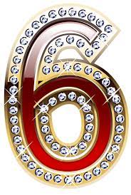 Gold And Red Number Six Png Clipart Image Scrapbook Images Art Poster Design Lettering Alphabet