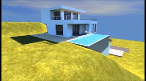 Conception 3d D Un Plan De Maison Avec Piscine Youtube
