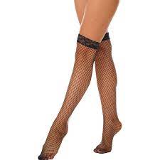 Womens Sexy Stockings Lace Top Silicon Strap Anti-skid Thigh Nightclub High  Stockings Female Erotic See-through Fishnet Stocking | AliExpress