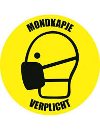 Mondkapjes zijn dan ook geen vervanging van de hygiënemaatregelen, afstand houden, drukte vermijden en thuisblijven bij klachten. Vloermarkeringspictogram Mondkapje Verplicht 100 Mm Kopen