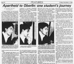Latest news & videos, daily press review. Oberlin Review Article