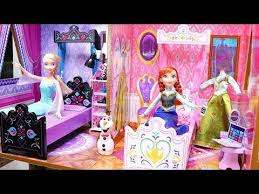 Barbie Doll Bedroom For Disney Elsa Anna Baby Doll Frozen Dollhouse With Doll Furniture Youtube Elsa And Anna Dolls Frozen Dolls Elsa Doll