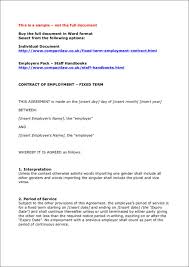 The employee agrees and acknowledges that, just as they have the right to terminate their employment with the company at any time for any reason, the company has the same right, and may terminate. Free 20 Types Of Employment Contracts In Pdf Ms Word