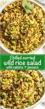 Curried Wild Rice Salad With Raisins And Pecans Recipe Wild Rice Salad Side Dishes Easy Rice Salad Recipes