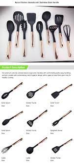 A golden and black vase. 9 Pieces Oem Rose Gold Kitchen Accessories Nylon Cooking Utensils Set Buy Utensils Kitchen Rose Gold Kitchen Utensils Private Label Kitchen Utensils Product On Alibaba Com