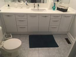 The diy bathroom vanity made from a dresser offers extra storage and easy customization. Bath Vanities Gta North York Vaughn Innovative Millwork Solutions Inc