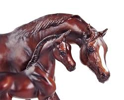 Arabian horse runs gallop on green background. Chestnut Arabian Horse Foal Breyerhorses Com
