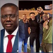 Governor Sanwo-Olu photographed with NBA star, LeBron James