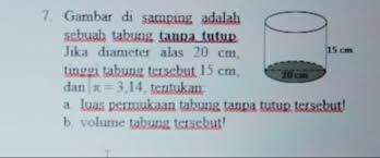 We did not find results for: Gambar Disamping Adalah Sebuah Tabung Tanpa Tutup Jika Diameter Alas 20 Cm Tinggi Tabung 15 Cm Dan Brainly Co Id