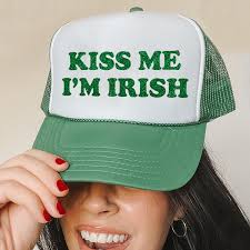 Kiss Me I'm Irish Trucker Hat, St. Patrick's Day Hats