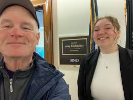 SPHS alum interning at Senator Klobuchar's office in D.C.