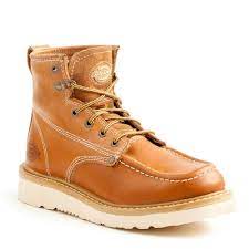 Dickies Men S Trader 6 In Work Boots Steel Toe Tan Size 9 5 M Dkdw7328tan The Home Depot Work Boots Leather Work Boots Boots