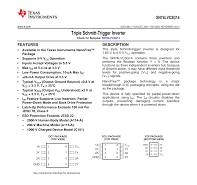 Triple Schmitt-Trigger Inverter, SN74LVC3G14 datasheet (Rev. J)