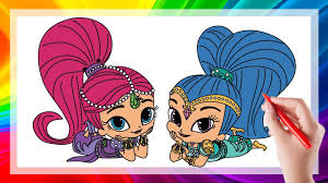 Shimmer And Shine Coloring Pages For Kids How To Draw Learn Colors With Shimmer And Shine Easy Book Youtube Easy to draw easy to paint for shimmer and shine coloring books start painting and drawing now! shimmer and shine coloring pages for kids how to draw learn colors with shimmer and shine easy book