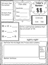 Number Sense Set 3 Grade 2 Start Your Math Lesson Off With Number Of The Day Even Odd Place Number Sense Elementary School Math Activities Math Lessons