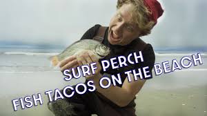 Chips and salsa/guacamole are simple but the best in town. Fish Tacos Right On The Beach Surf Perch Catch And Cook Youtube