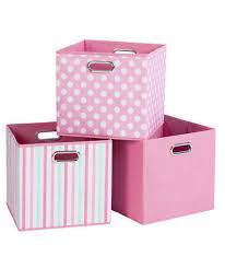Buy Pink Canvas Storage Boxes 3 Pack At Argos Co Uk Your Online Shop For Storage Baskets And Boxes Bedroom Storage Boxes Canvas Storage Pink Kitchen