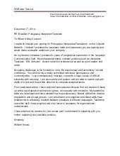 Translator Cover Letter