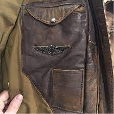 Leather Jacket Flight Jacket Paviano Airborne Old Clothes Military A2 Airborne Real Yahoo Auction Salling