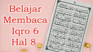 Cara cepat bisa baca quran bersama ust, ari ramadhan hubungi wa. Belajar Membaca Iqro 6 Halaman 8 Youtube