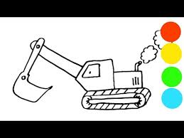 Gambar mewarnai truk zona ilmu 2. Cara Mewarnai Truk Kontainer Eskavator Dan Dump Truck Untuk Anak Anak Youtube