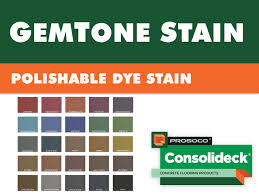 Consolideck Gemtone Polishable Dye Stain