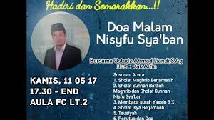 Doa Malam Nisfu Syaban Youtube