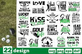 60th birthday clipart free download! 22 Golf Designs Bundle Graphic By Svgocean Creative Fabrica In 2020 Golf Logo Design Golf Design Svg