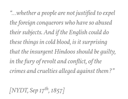 Marx on the Indian Rebellion of 1857 or the sepoy mutiny. | Instagram