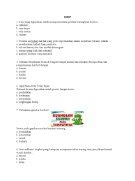 Gunakan spasi yang cukup antara kata dan baris. Soal Sbdp Kelas 6