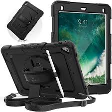 Ipad 5th 6th Generation 9 7 Case Seymac Full Body Protection Case With Built In Screen Protector Pencil Holder Rotatab Screen Protector Pencil Holder Ipad 5