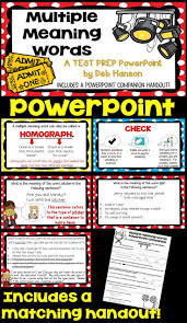 Multiple Meaning Words Powerpoint Multiple Meaning Words Multiple Meaning Word Study