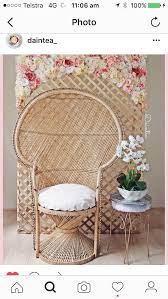 Daintea Hire Perth Chair And Backdrop Boho Themed Party Wicker Chair Chair