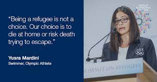 We can do something, achieve something. I Swam For My Life I Swam In The Olympics And Now I Want Dignity For All Refugees World Economic Forum