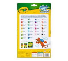 washable super tips markers 50 count crayola