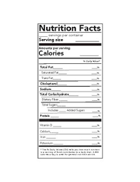 Download nutrition word templates designs today. Blank Nutritional Labels Worksheets Teaching Resources Tpt