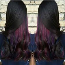 The Mix Of Burgundy Purple And Black Hair Color For Black Hair Hair Dye Brands Wine Hair