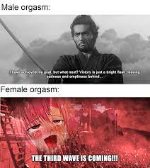 Female orgasm meme