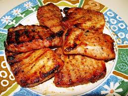 Pork chops are lean meat and are low in calories and fat and high in protein. Grilled Boneless Pork Sirloin Chops With Brown Sugar Rub Pork Recipes Pork Sirloin Chops Pork Sirloin