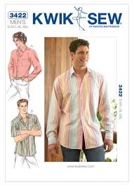 K3422 Men S Button Down Shirts Sewing Pattern Kwik Sew Patterns Shirt Sewing Pattern Mens Sewing Patterns Kwik Sew Patterns