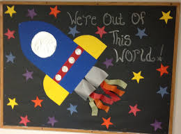 Pin By Jacqueline Bricker On Bulletin Boards Space Theme Classroom Kindergarten Bulletin Boards Space Bulletin Boards