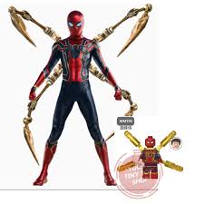 Spider man lego figure ✅. Lego Compatible Marvel Mini Figures Iron Spider Man Spiderman Toys Games Bricks Figurines On Carousell