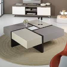 table basse carree en bois laque longueur 100cm avec plateau coulissant swindon table basse table de salon idees de meubles