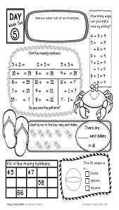 First Grade Summer Math Practice Common Core Aligned Prevent The Summer Slide Math Worksheets Summer Math Practice Touch Point Math