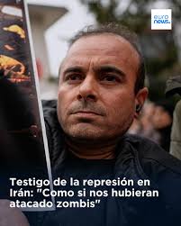 Testigos presenciales que hablan con 'Euronews', mientras relatan escenas  de la represión de las protestas en Irán y su experiencia personal al  recibir disparos de bala a sus seres queridos, hablan de