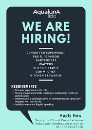 The cover letter may include (some or all) of the following details and actually 'speaks to' the recruiter. Aqualuna Lido Posts Facebook