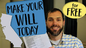 The county of residence 4. How To Make Your California Will For Free Today California Statutory Will Form Youtube