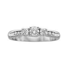 Fred Meyer Jewelers 1 2 Ct Tw Diamond 3 Stone Ring 3 Stone Rings Stone Rings Rings