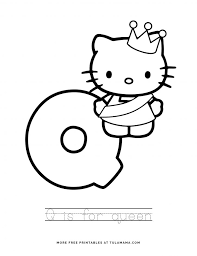 Hello kitty alphabet letters & numbers clip art by aisnescreations hello. Free Printable Hello Kitty Tracing Letters Worksheets Tulamama