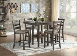 Topline Home Furnishings Counter Height Dining Set Grey Products In 2019 Furniture Dining Table Dining Furniture Sets Dining Table Dimensions